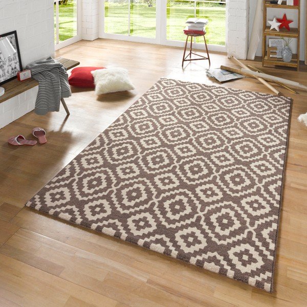Rjava preproga Mint Rugs Diamond Ornamental, 80 x 150 cm-image-1