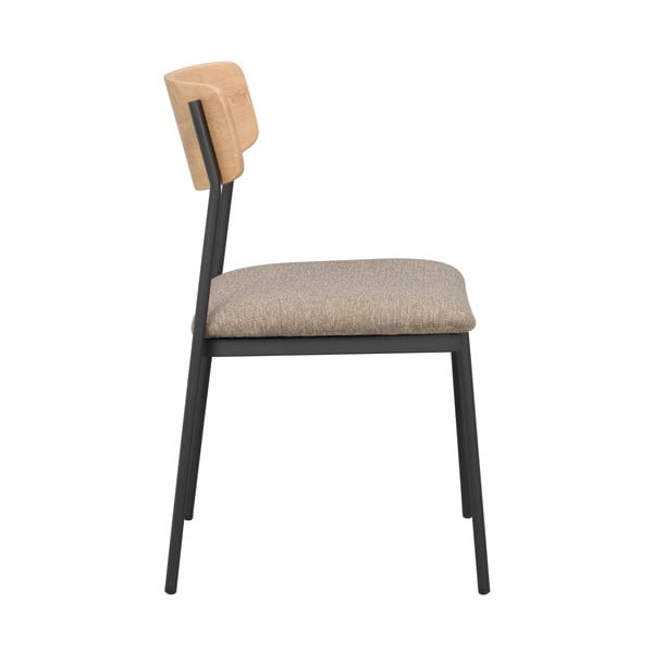 Jedilni stol v bež in naravni barvi v kompletu 2 ks Maymont – Rowico-image-3