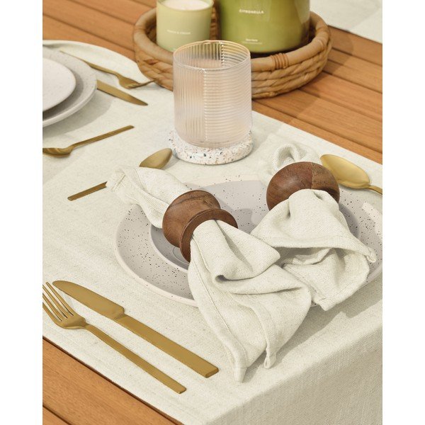 Pribor iz nerjavečega jekla v zlati barvi 16 ks Lite – Kave Home-image-2