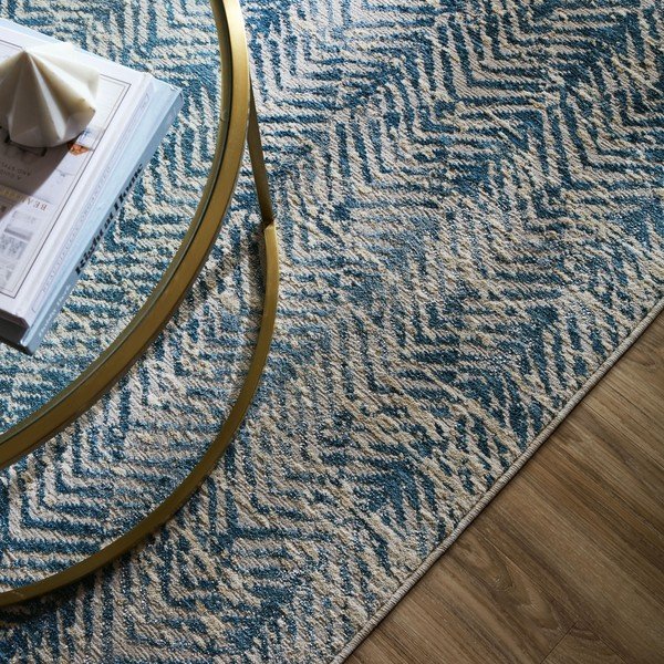 Modra preproga 120x160 cm Lua Abstract – Flair Rugs-image-2