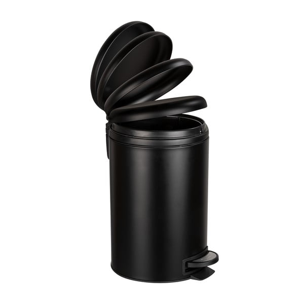 Črn koš za odpadke Wenko Leman Easy Close, 12 l-image-1