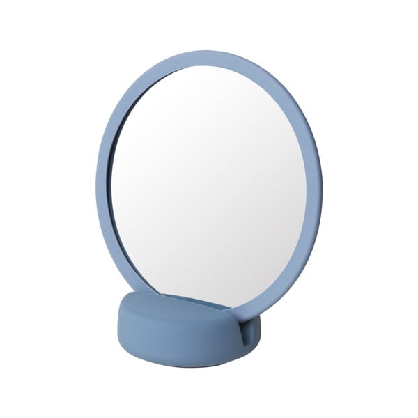 Modro namizno kozmetično ogledalo Blomus, višina 18,5 cm
