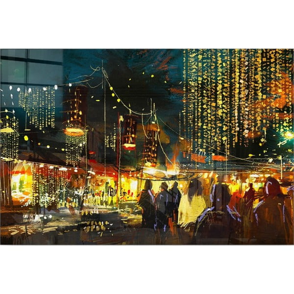 Steklena slika 70x50 cm City Street – Wallity