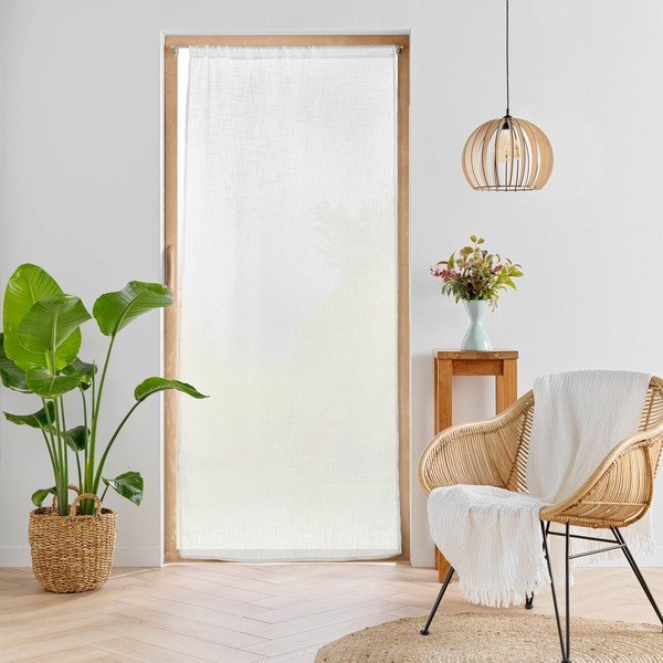 Bela zavesa za vrata 90x200 cm Haltona – douceur d'intérieur-image-1