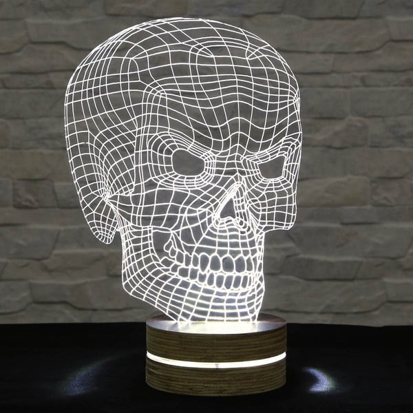 3D namizna svetilka Bad Skull