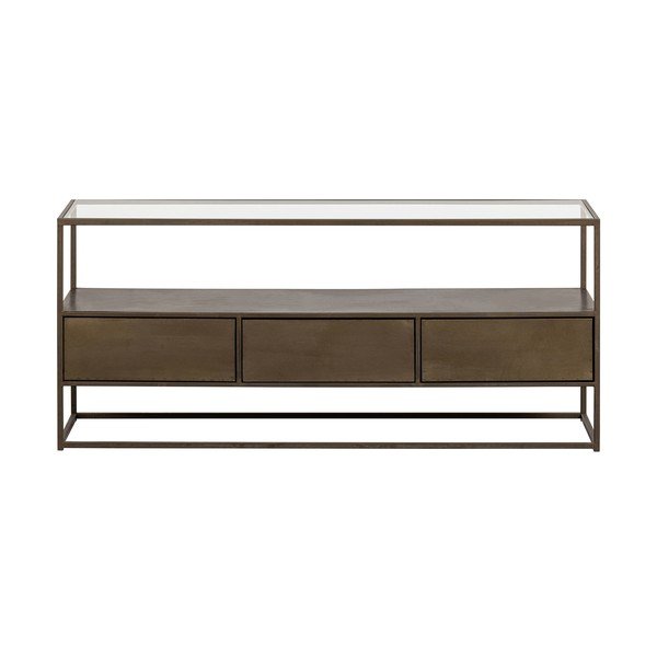 Kovinska TV omarica v zlati barvi 115x50 cm Depart – BePureHome-image-4