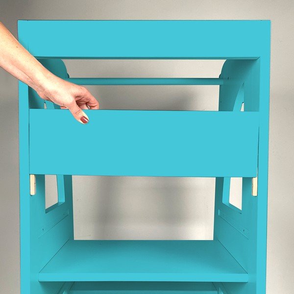 Sprednja turkizna prečka za pomagalček Montessori - Rocket Baby -image-2