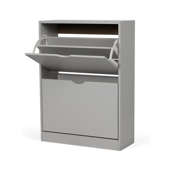 Siva preklopna omarica za čevlje 50x82x24 cm Stelo – Bonami Essentials-image-2