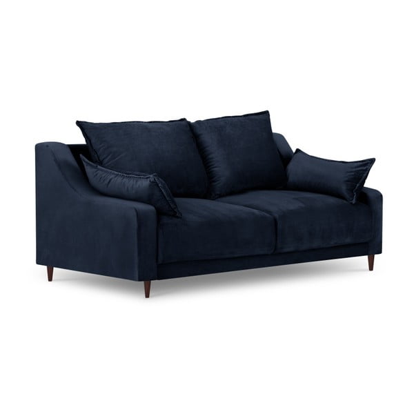 Modra žametna zofa Mazzini Sofas Freesia, 150 cm-image-2