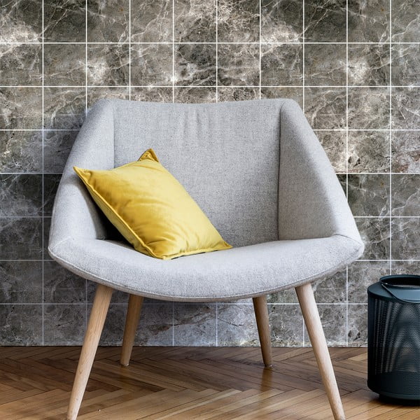 Komplet nalepk za ploščice 24 kosov 15x15 cm Marble Tiles Venezia - Ambiance-image-1