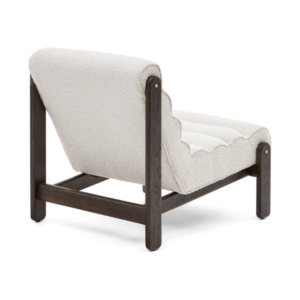 Bel fotelj iz tkanine bouclé Magira – Kave Home-image-3