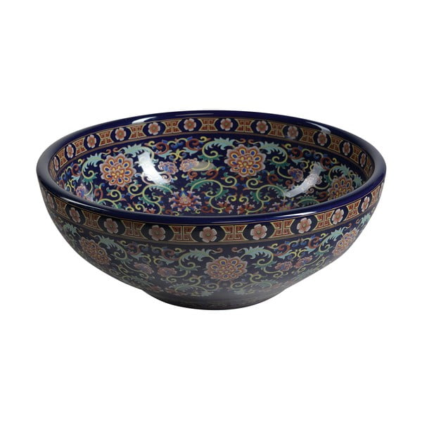 Temno moder keramičen okrogel umivalnik ø 41 cm Priori – Sapho-image-2