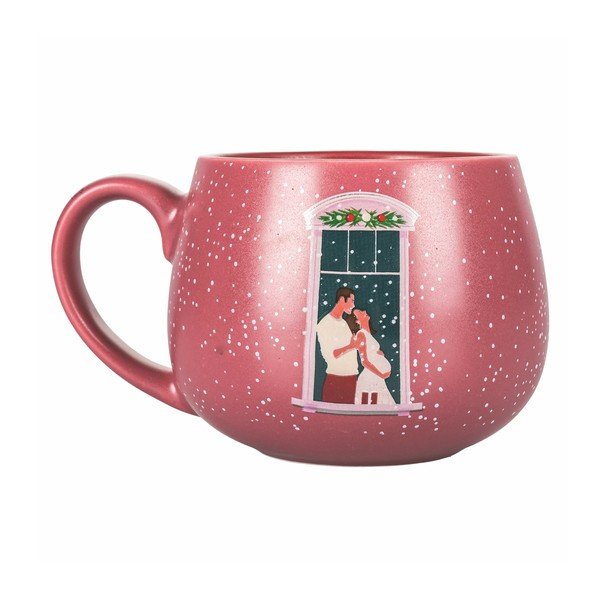 Roza božični porcelanski lonček 400 ml Pink Xmas - VDE Tivoli 1996-image-2