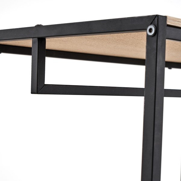 Črna garderobna omara v hrastovem dekorju 90x165 cm – Casa Selección-image-1