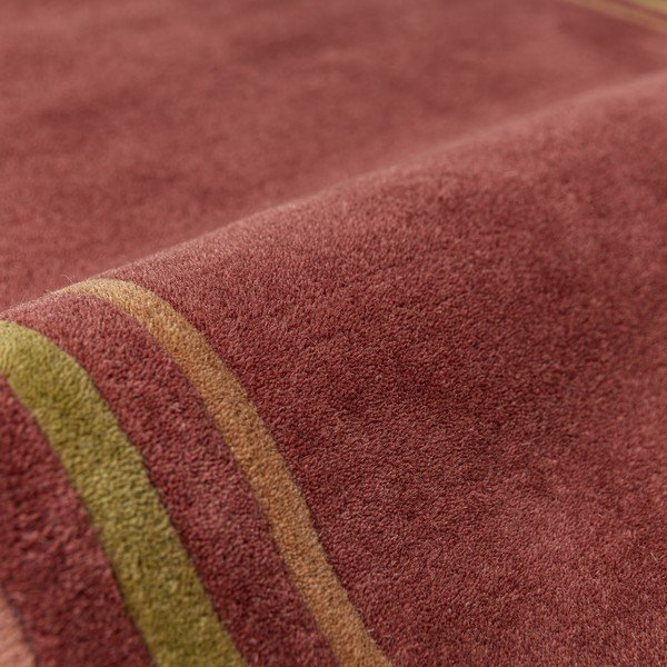 Bordo rdeč ročno tkan volnen tekač 80x230 cm Lois – Flair Rugs-image-4