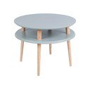 Temno siva klubska mizica Ragaba UFO, ⌀ 57 cm
