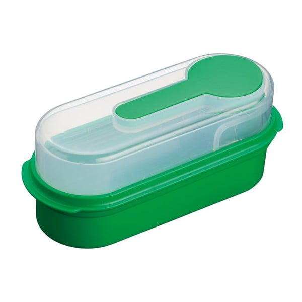 Zelena škatla za kosilo Kitchen Craft Coolmovers pravokotne oblike