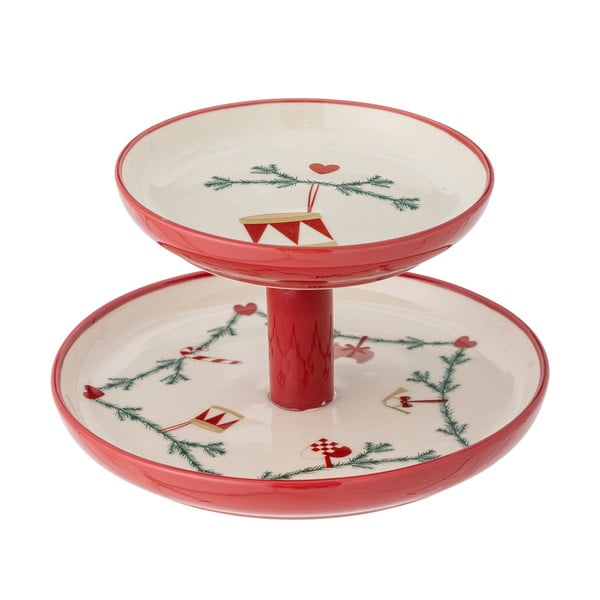 Lončen etažer z božičnim motivom Yule – Bloomingville-image-2