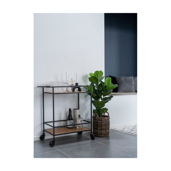 Barski voziček s ploščami v hrastovem dekorju Hiša Nordic Vita-image-2