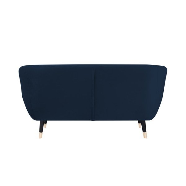 Temno modra zofa s črnimi nogami Mazzini Sofas Amelie, 158 cm-image-4