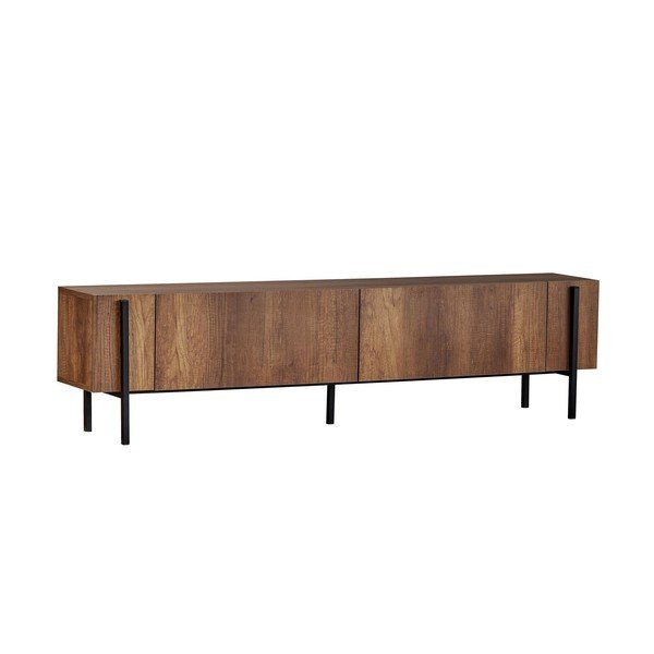 TV omarica v orehovem dekorju v temni naravni barvi 180x45x30 cm Nexus – Kalune Design