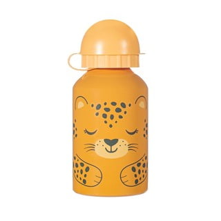 Oranžna otroška steklenička za pitje Sass & Belle Leopard, 250 ml