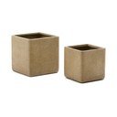 Okrasni cvetlični lonci v kompletu 2 ks iz umetnega kamna Minoa – Kave Home