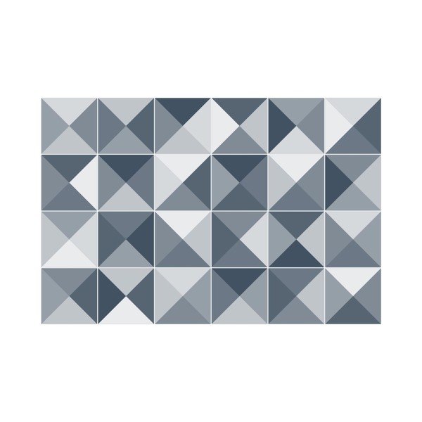 Komplet 24 dekorativnih stenskih nalepk Ambiance Azulejos Shades, 10 x 10 cm-image-2