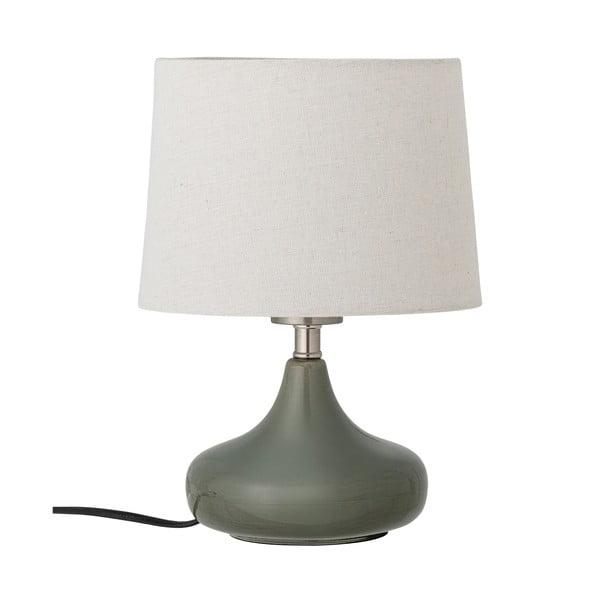 Temno zelena namizna svetilka s tekstilnim senčilom (višina 28 cm) Loa – Bloomingville