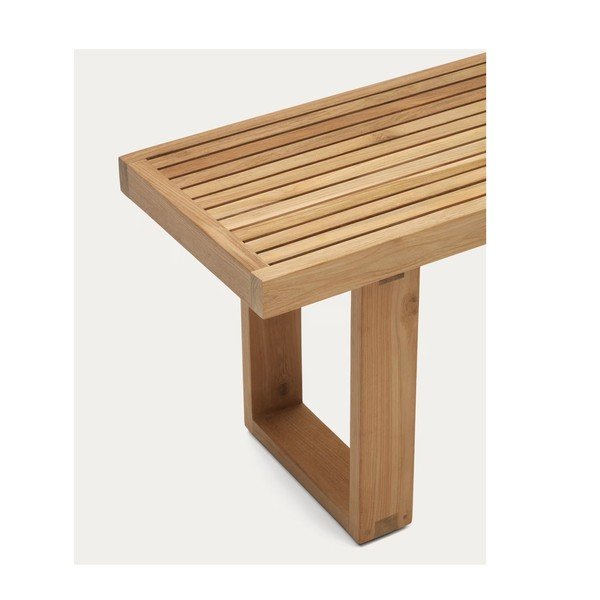 Lesena vrtna klop v naravni barvi Canadell - Kave Home-image-3