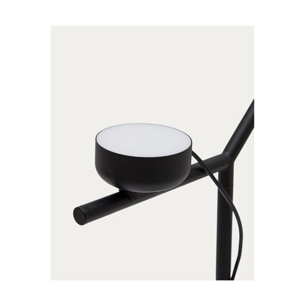 Črna kovinska LED zatemnitvena namizna svetilka (višina 61,5 cm) Orey – Kave Home-image-2