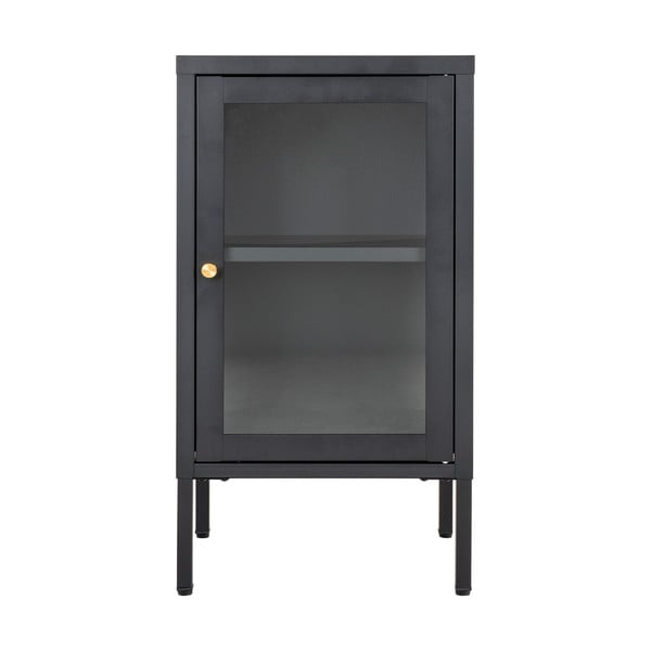 Črna kovinska vitrina 38x70 cm Dalby – House Nordic