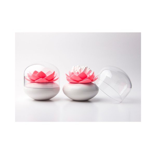 Lotusovo držalo za vatirane palčke, belo/rožnato-image-2