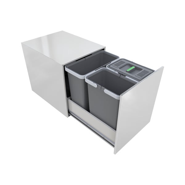 Izvlečni plastični koš za ločevanje odpadkov 12 + 8 + 8 l Street - Elletipi-image-1