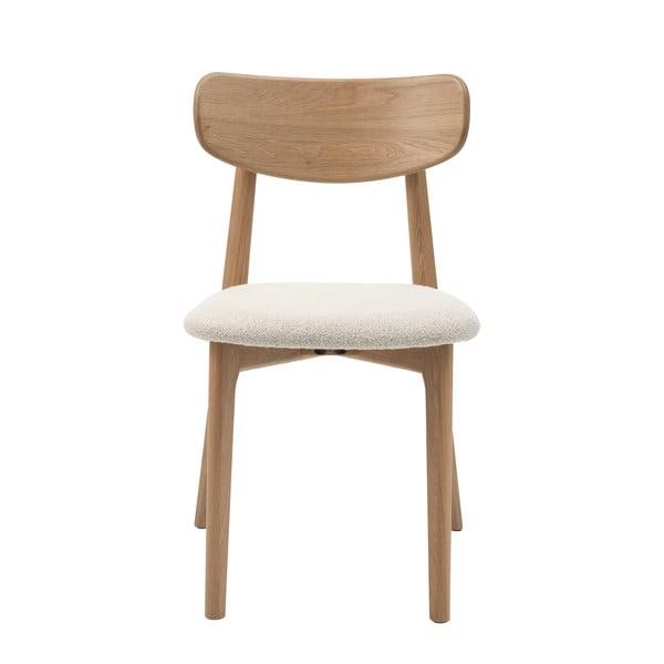 Kremno bel/naraven jedilni stol Elim – Unique Furniture-image-3