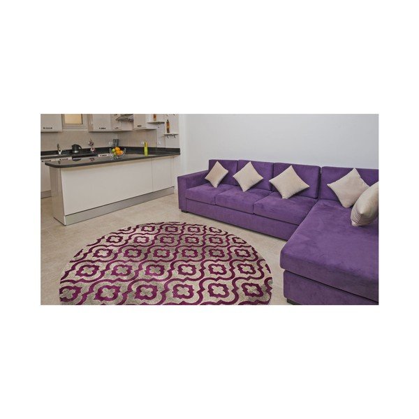 Vijolična preproga Webtappeti Evergreen, 155 cm-image-1