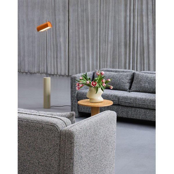 Oranžna LED zatemnitvena stoječa svetilka (višina 160 cm) Reflector – Hübsch-image-1
