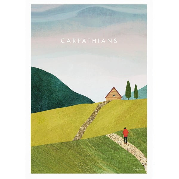 Plakat 50x70 cm Carpathians - Travelposter