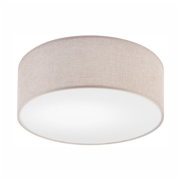 Svetlo siva stropna svetilka s tekstilnim senčnikom ø 35 cm Vivian – LAMKUR