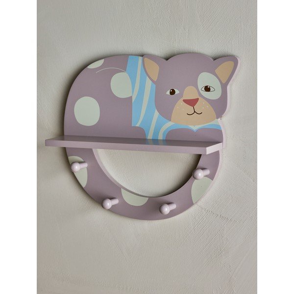 Siv stenski otroški obešalnik 36x31 cm Mille – Bloomingville Mini-image-1