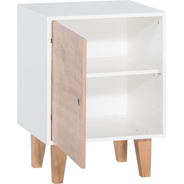 Bela omarica z lesenimi vrati Vox Concept-image-2