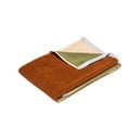 Rjava frotirna bombažna brisača 50x100 cm Block – Hübsch