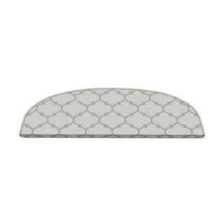 Kremno beli komplet preprog za stopnice 16 ks 20x65 cm Madalyon – Vitaus