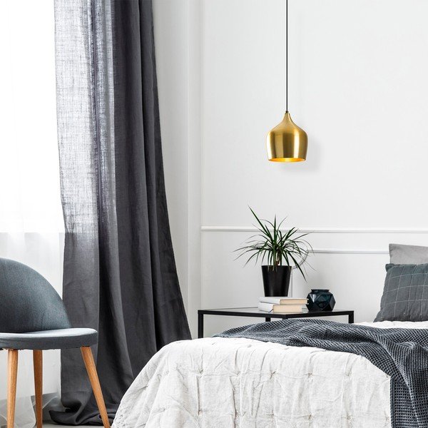 Viseča svetilka v zlati barvi s kovinskim senčilom ø 22 cm Dodo – Opviq lights-image-1