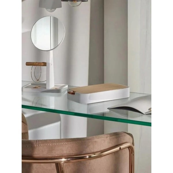 Steklena stranska mizica 40x125 cm Burano – Kave Home-image-2