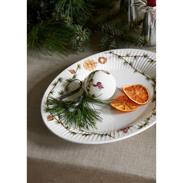 Porcelanast pladenj z božičnim motivom 22,5x28,5 cm Hammershøi Christmas – Kähler Design-image-1