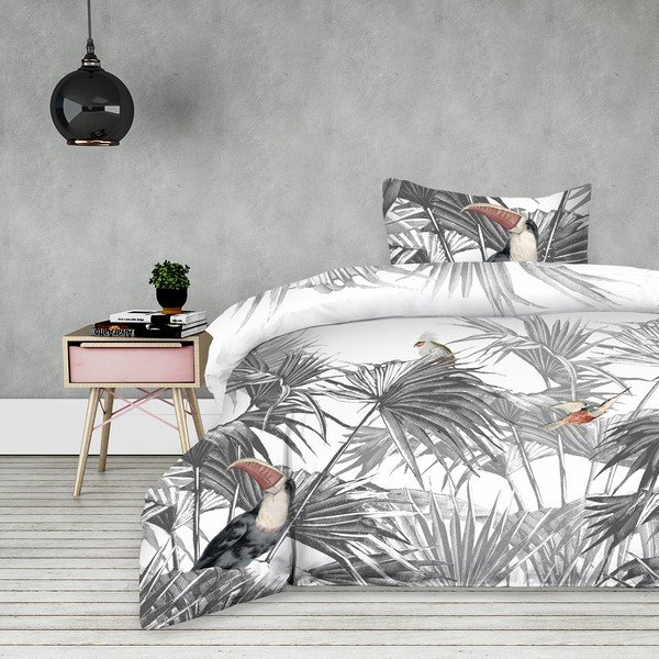 Bombažno posteljno perilo AmeliaHome Toucan, 135 x 200 cm-image-1