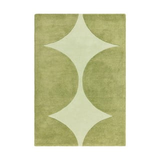 Zelena ročno tkana volnena preproga 120x170 cm Canvas – Asiatic Carpets