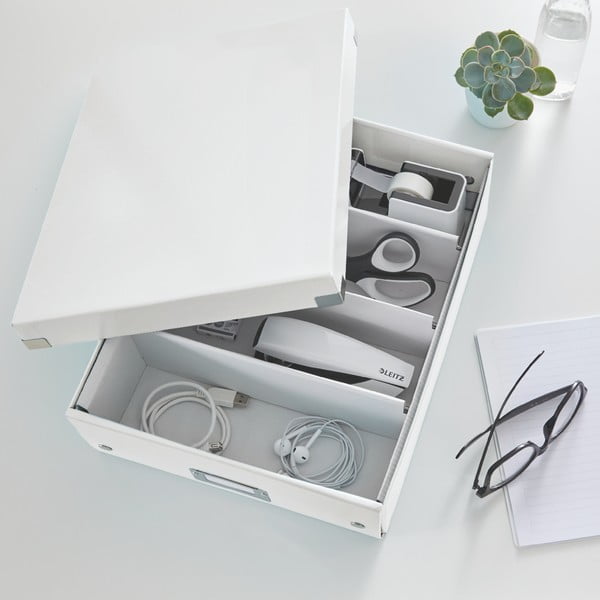 Bela škatla z organizatorjem Leitz Click&Store, dolžina 37 cm-image-1
