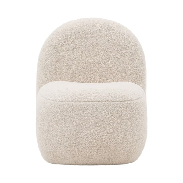 Bel otroški fotelj iz tkanine bouclé Bucky – Kave Home